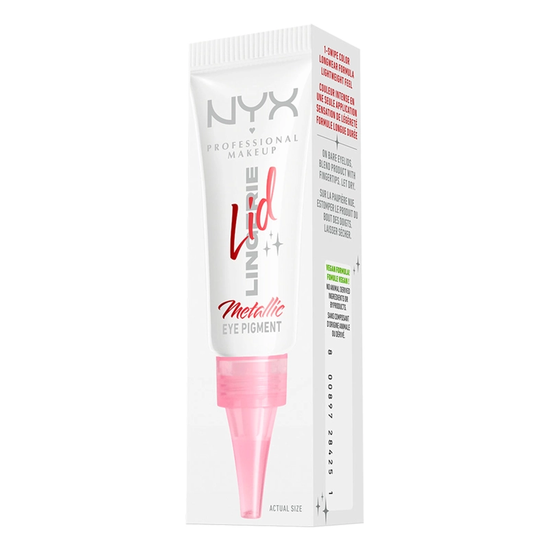 SOMBRA DE OJOS NYX LID LINGERIE SATIN SILVER 6ML - 3