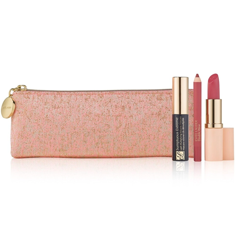 SET DE MAQUILLAJE ESTEE LAUDER LABIAL+DELINEADOR+MÁSCARA 1,0GR+2,8ML