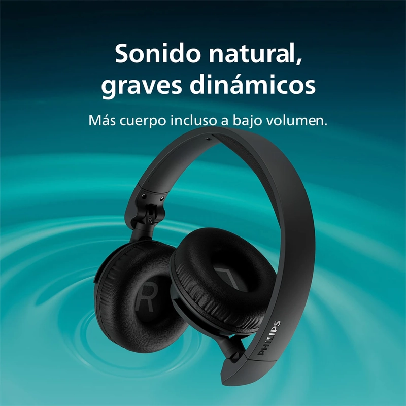 AUDÍFONOS PHILIPS ON EAR TAH4500BK BLUETOOTH - 4
