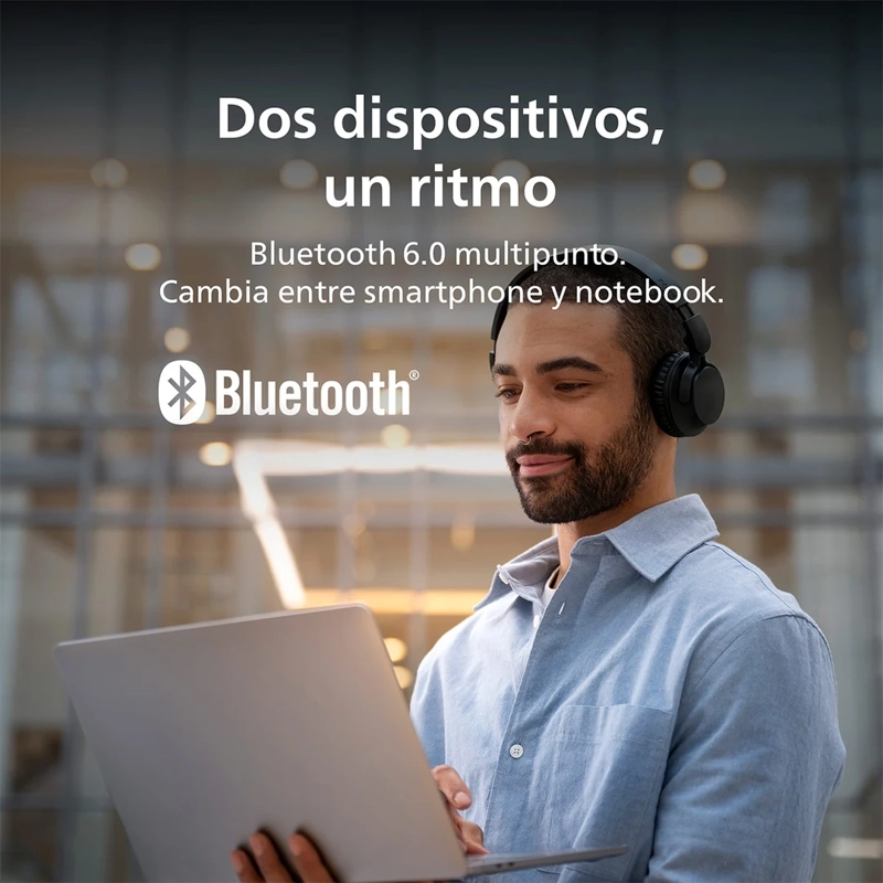 AUDÍFONOS PHILIPS ON EAR TAH4500BK BLUETOOTH - 6