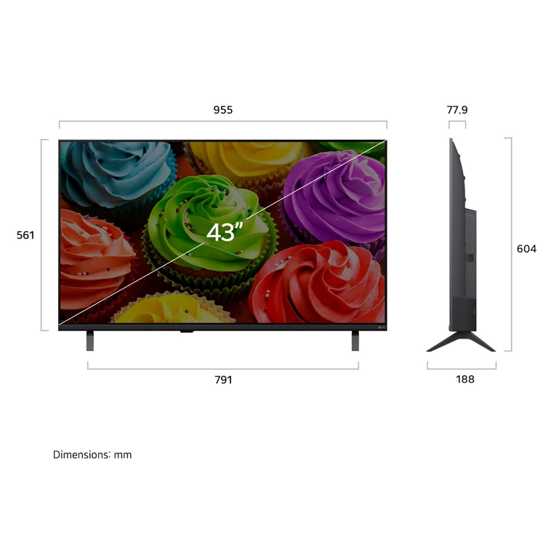 SMART TV LG FULL HD 43” AI LB65 2026 + PARLANTE XBOOM MINI - 3