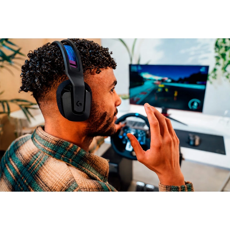 VOLANTE + AUDÍFONOS  LOGITHECH G29 - G335 PARA PS3/PS4/PC - 4