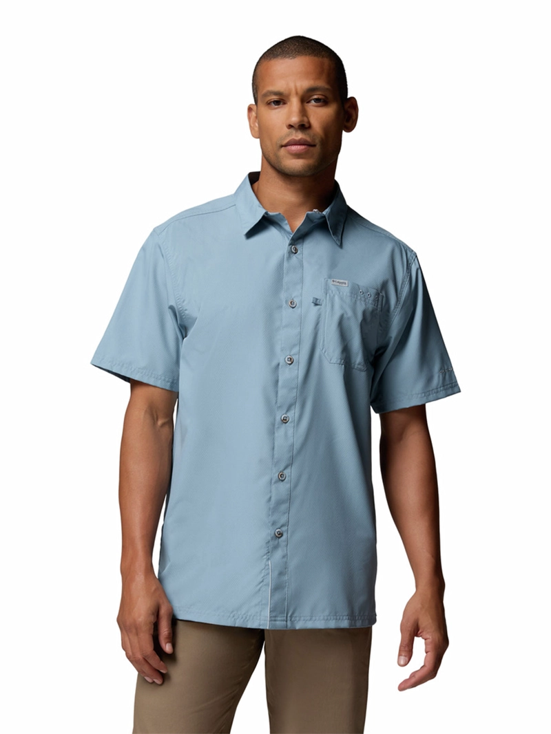 CAMISA TREKKING HOMBRE COLUMBIA  SLACK TIDE CAMP CELESTE - 1