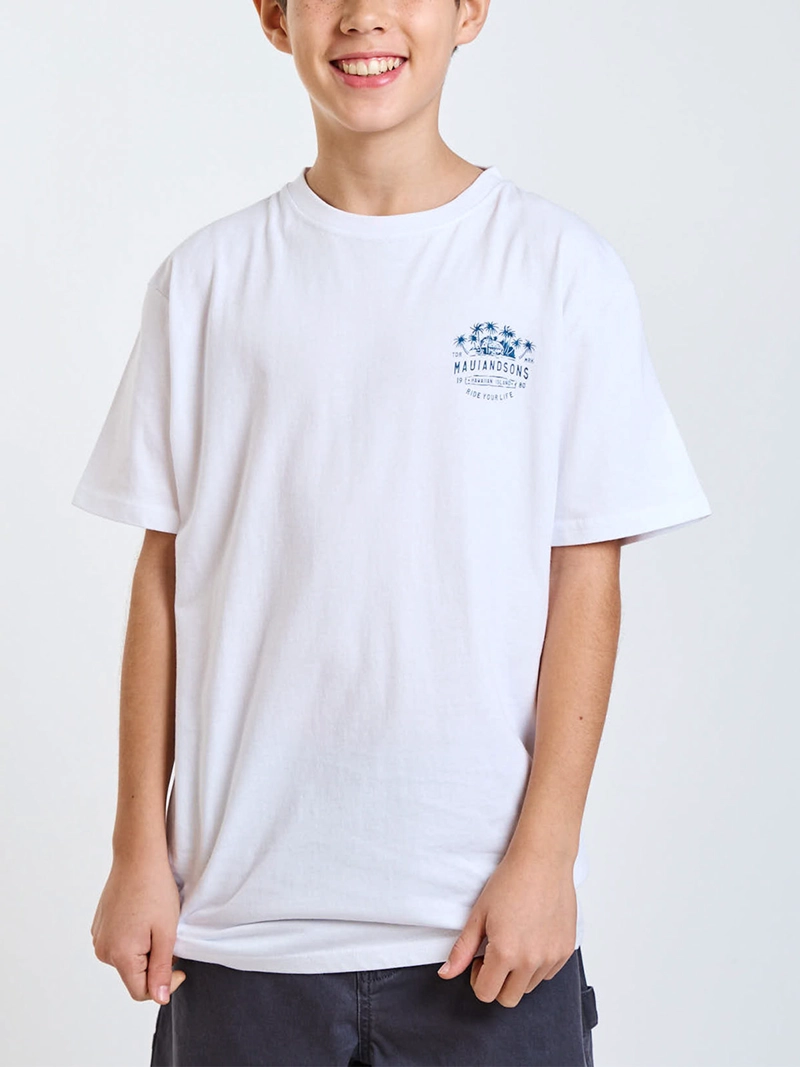 POLERA NIÑO MAUI AND SONS MANGA CORTA ALGODÓN - 7