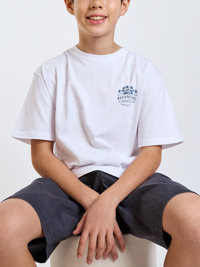 POLERA NIÑO MAUI AND SONS MANGA CORTA ALGODÓN - 8