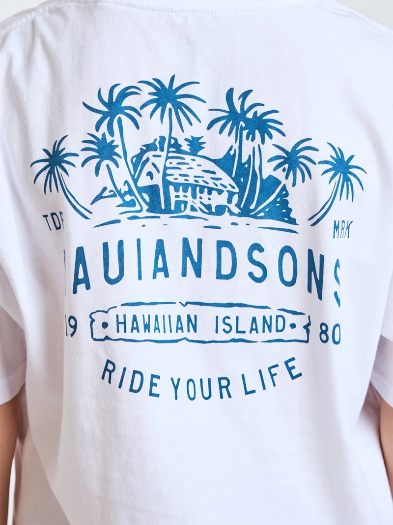 POLERA NIÑO MAUI AND SONS MANGA CORTA ALGODÓN - 4