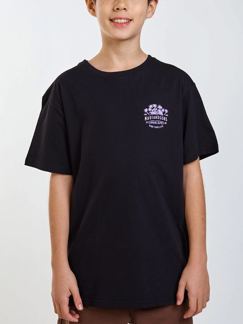 POLERA NIÑO MAUI AND SONS MANGA CORTA ALGODÓN - 1