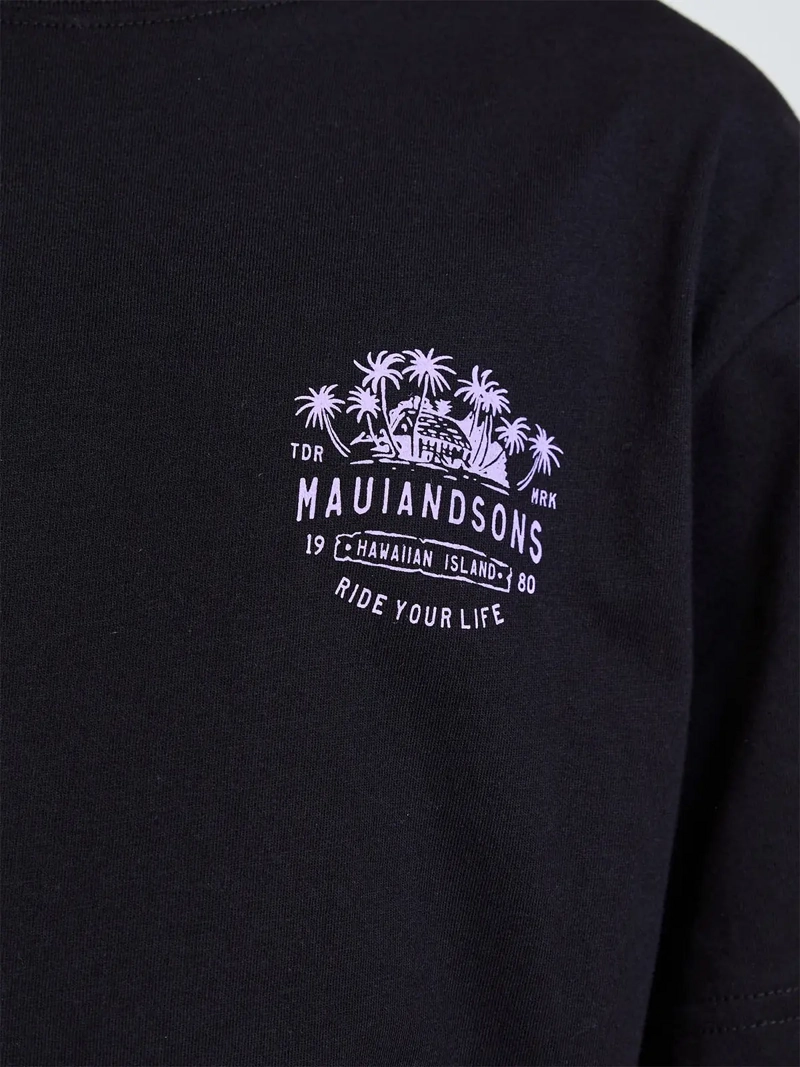 POLERA NIÑO MAUI AND SONS MANGA CORTA ALGODÓN - 4