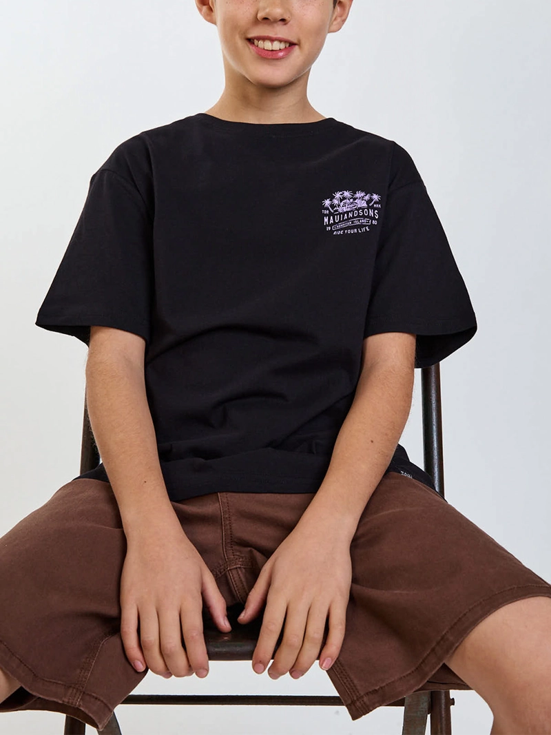 POLERA NIÑO MAUI AND SONS MANGA CORTA ALGODÓN - 7
