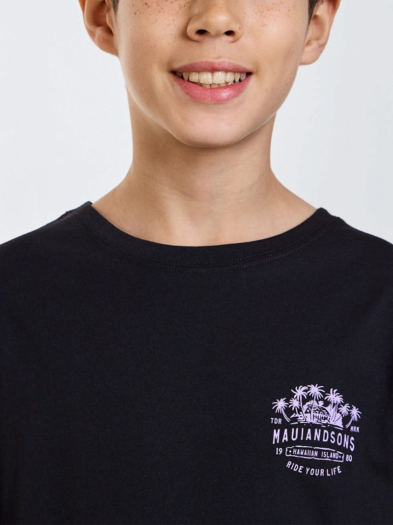 POLERA NIÑO MAUI AND SONS MANGA CORTA ALGODÓN - 8