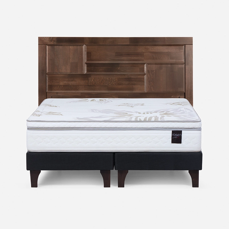 CAMA EUROPEA ROSEN ART 4 2 PLAZAS + RESPALDO DOLCE - 1