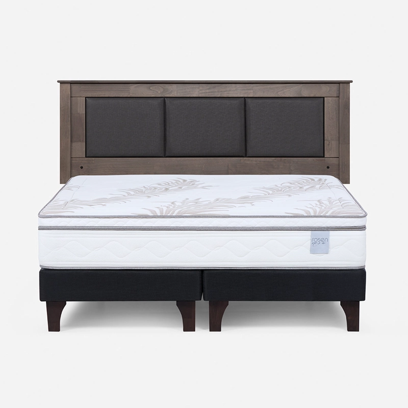 CAMA EUROPEA ROSEN NEO PLUS KING + RESPALDO RACHEL