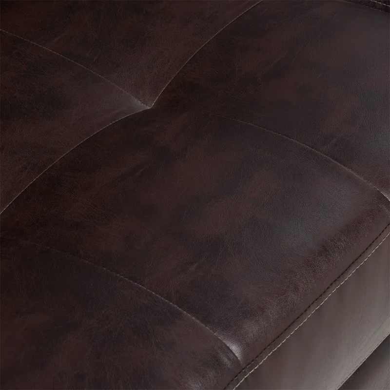SOFÁ ROSEN MIRA 2 CUERPOS CUERINA CAFÉ - 8