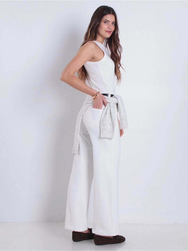 JEANS MUJER WADOS ALGODÓN WIDE LEG TIRO ALTO - 3