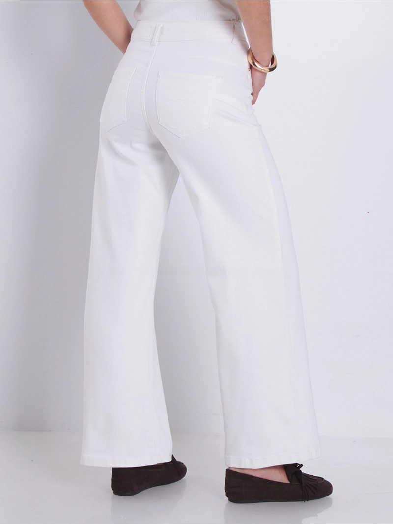 JEANS MUJER WADOS ALGODÓN WIDE LEG TIRO ALTO - 4