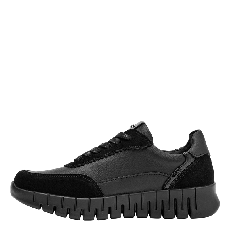 ZAPATILLAS MUJER 16 HRS URBANAS NEGRO 16M0306 CUERO - 3