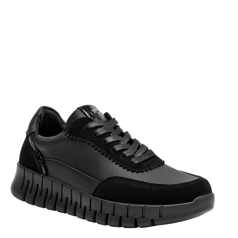 ZAPATILLAS MUJER 16 HRS URBANAS NEGRO 16M0306 CUERO - 2