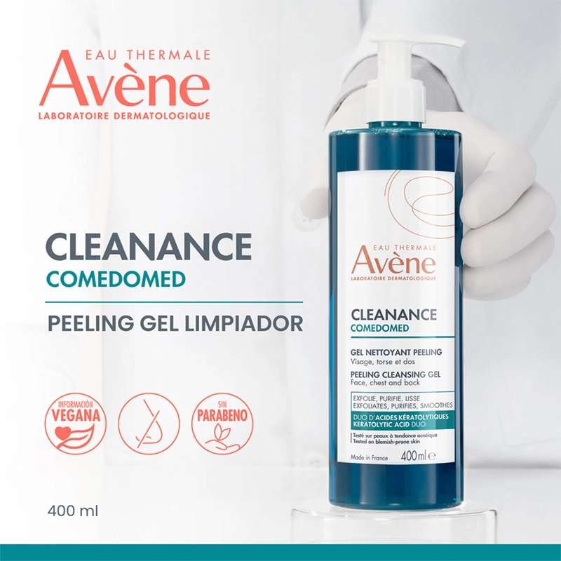 GEL LIMPIADOR AVENE COMEDOMED PEELING 400ML - 4