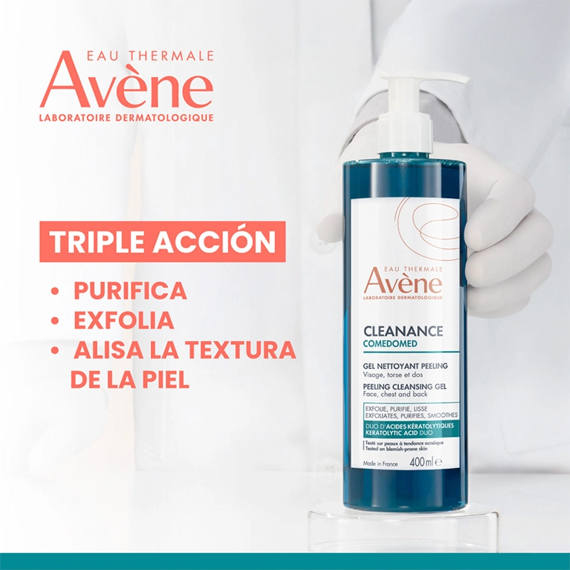 GEL LIMPIADOR AVENE COMEDOMED PEELING 400ML - 5