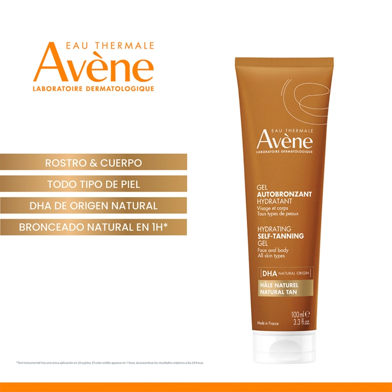 GEL AUTOBRONCEANTE AVENE ROSTRO Y CUERPO 100ML - 5
