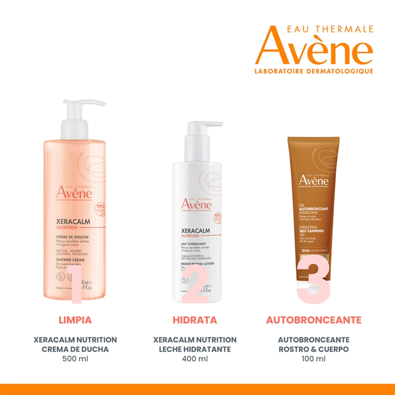 GEL AUTOBRONCEANTE AVENE ROSTRO Y CUERPO 100ML - 10