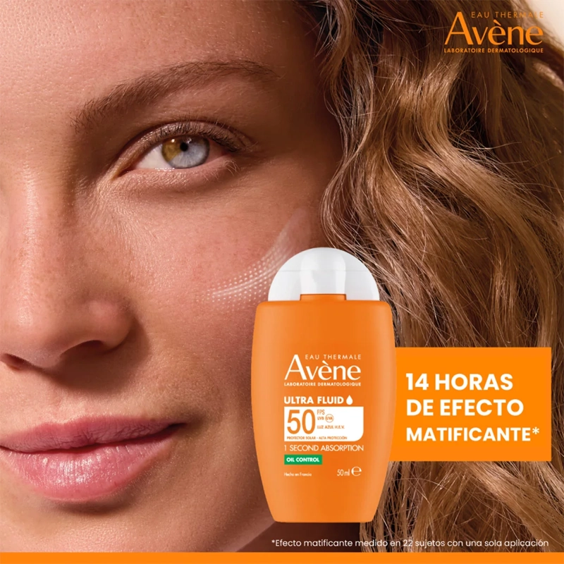 PROTECTOR SOLAR AVENE ULTRA FLUID OIL CONTROL SPF50 50ML - 5