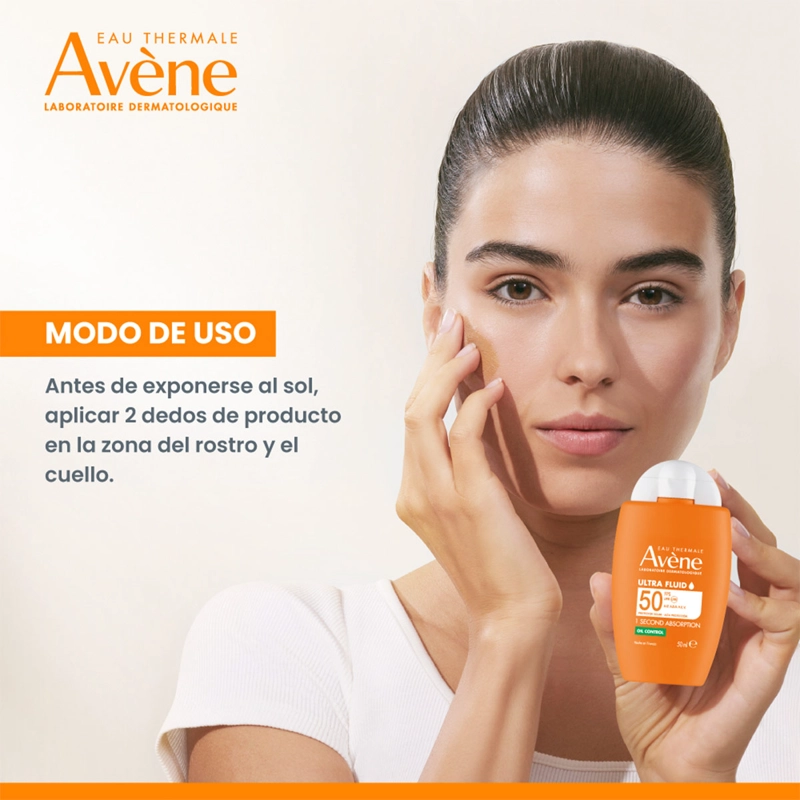 PROTECTOR SOLAR AVENE ULTRA FLUID OIL CONTROL SPF50 50ML - 8