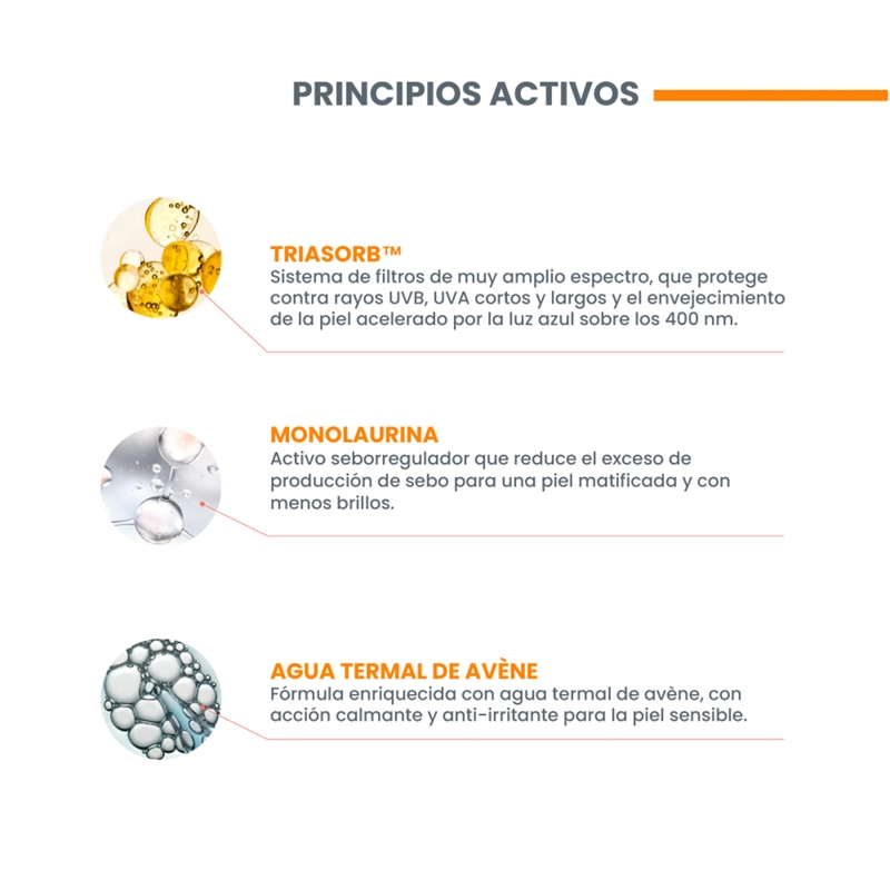 PROTECTOR SOLAR AVENE ULTRA FLUID OIL CONTROL SPF50 50ML - 9