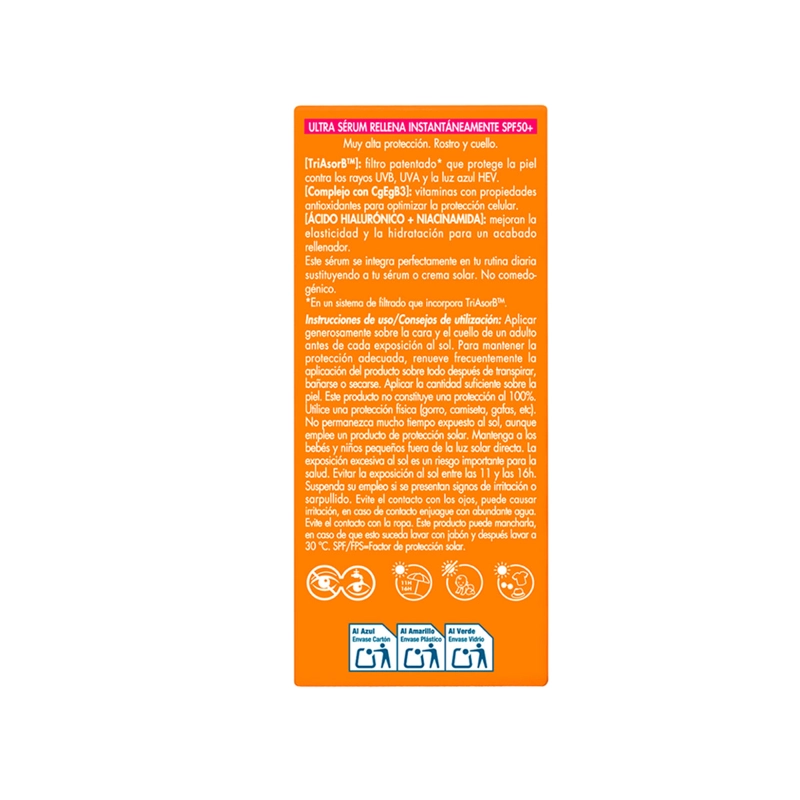 ULTRA SERUM AVENE RELLENADOR INSTANTANEO SPF50+ 30ML - 12