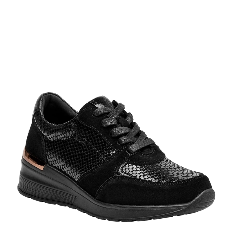 ZAPATILLAS BRUNO ROSSI URBANAS NEGRO BRM0250 CUERO - 2