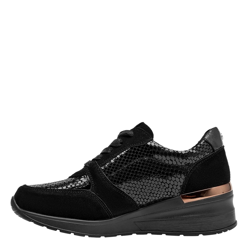 ZAPATILLAS BRUNO ROSSI URBANAS NEGRO BRM0250 CUERO - 3
