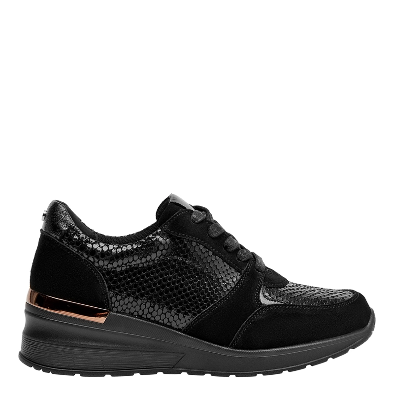 ZAPATILLAS BRUNO ROSSI URBANAS NEGRO BRM0250 CUERO