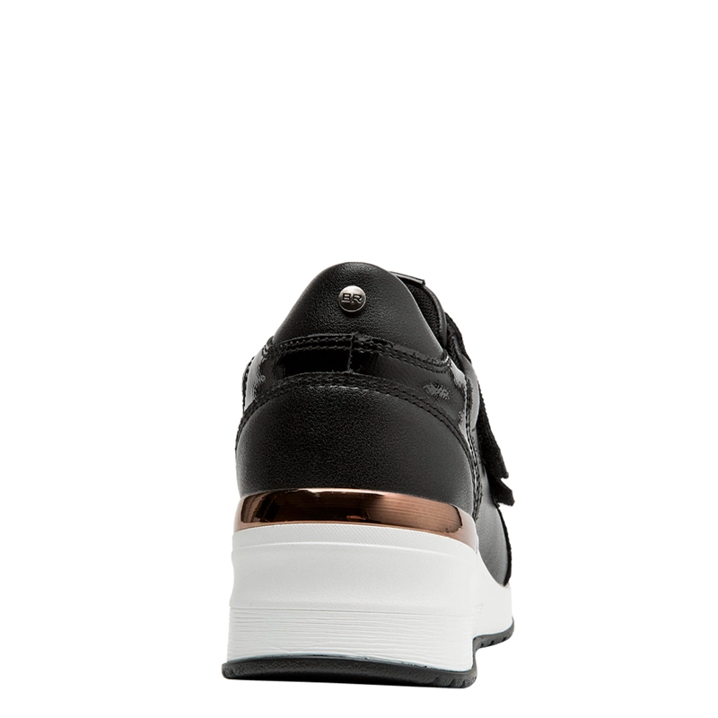 ZAPATILLAS MUJER BRUNO ROSSI URBANAS NEGRO BRM0252 CUERO - 5