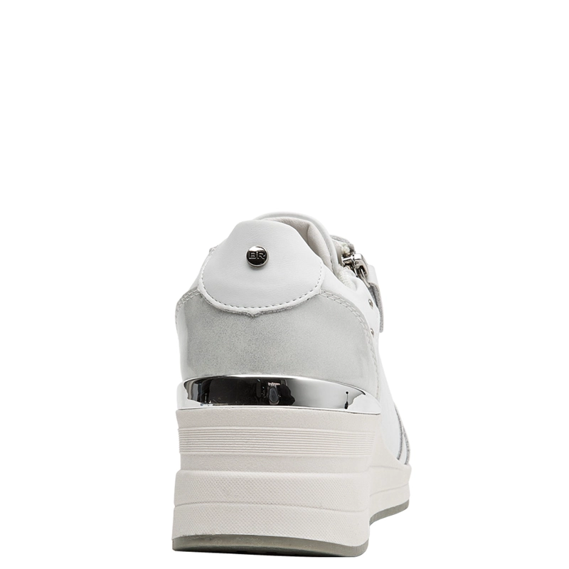 ZAPATILLAS MUJER BRUNO ROSSI URBANAS BLANCO BRM0353 CUERO - 5