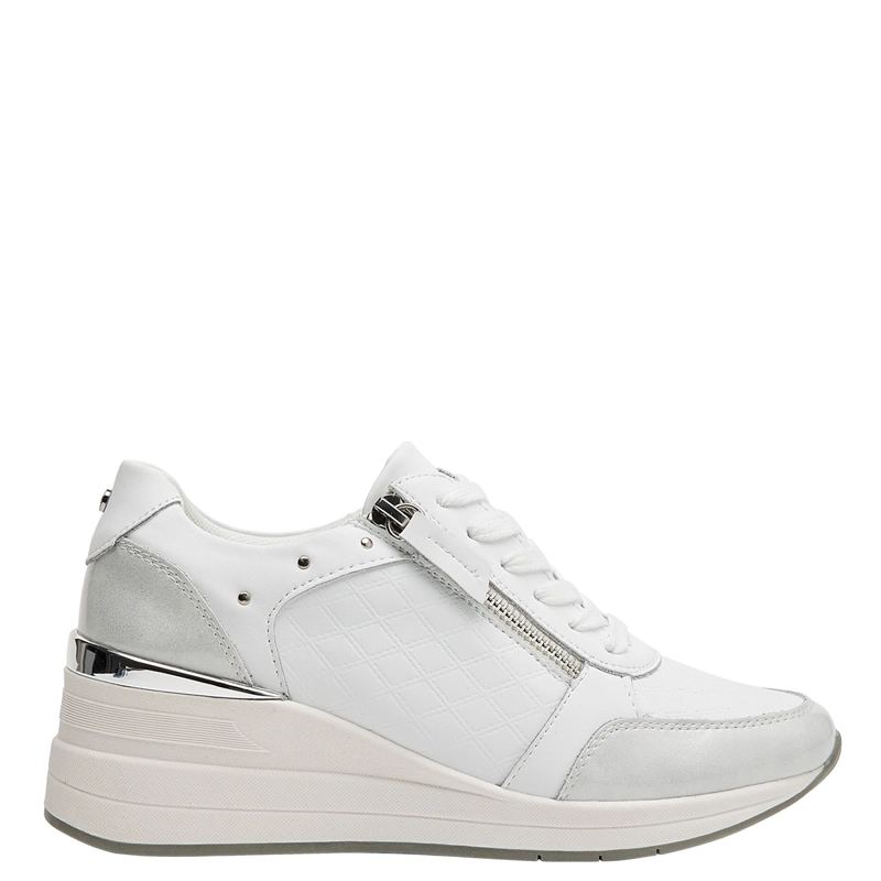 ZAPATILLAS MUJER BRUNO ROSSI URBANAS BLANCO BRM0353 CUERO