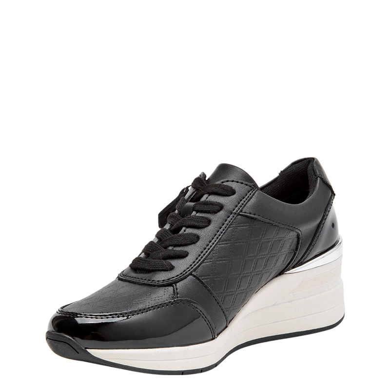 ZAPATILLAS MUJER BRUNO ROSSI URBANAS NEGRO BRM0353 CUERO - 4