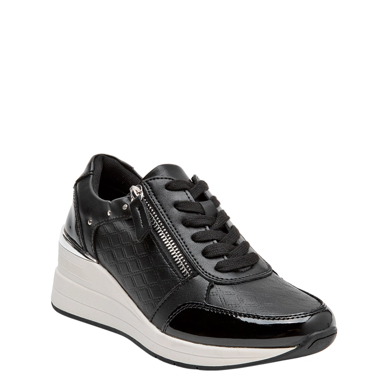 ZAPATILLAS MUJER BRUNO ROSSI URBANAS NEGRO BRM0353 CUERO - 2