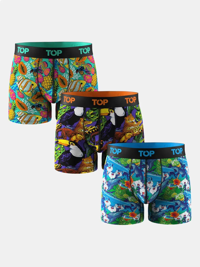 PACK X3 BOXER HOMBRE TOP ALGODÓN - 1
