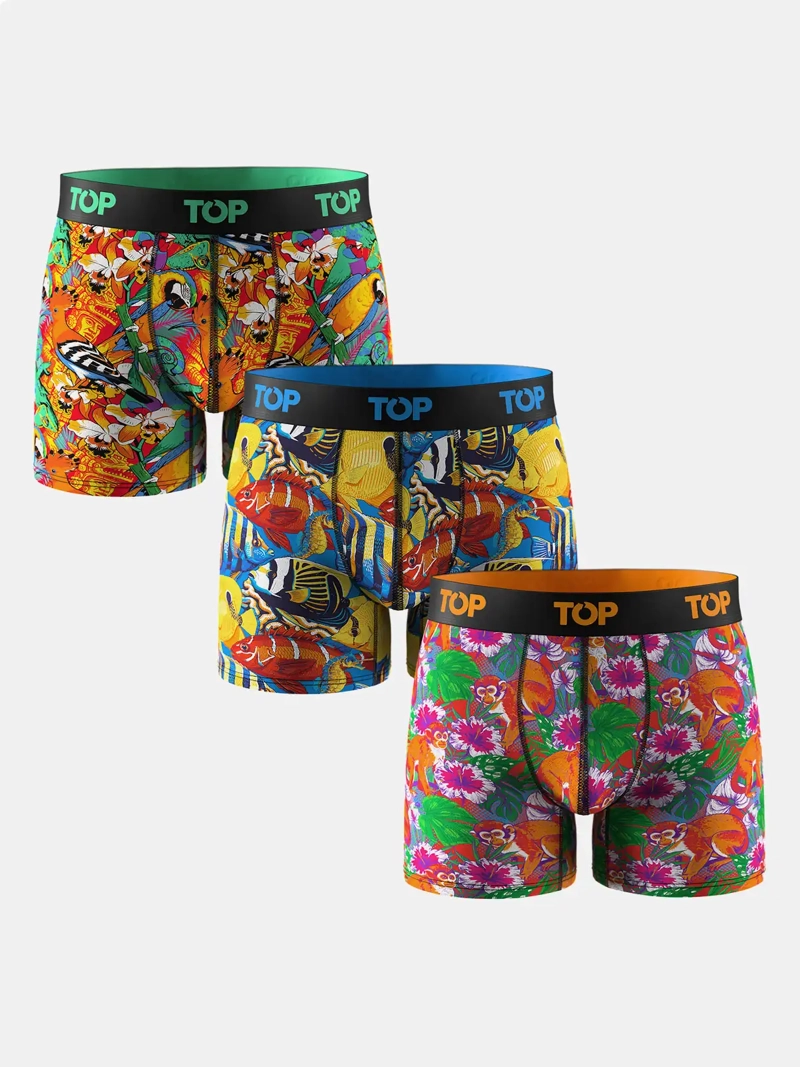 PACK X3 BOXER HOMBRE TOP ALGODÓN - 1