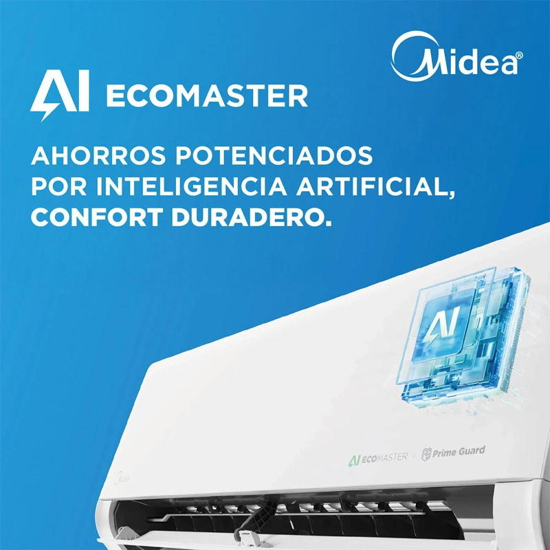 AIRE ACONDICIONADO SPLIT MIDEA INVERTER ECOMASTER 9000 BTU - 5