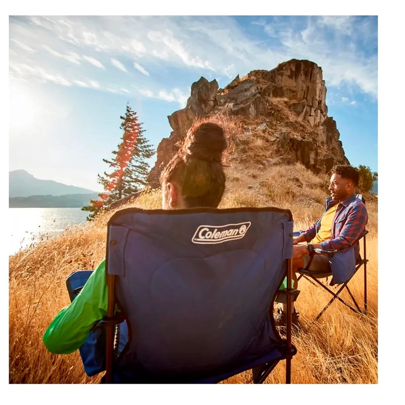 SILLA COLEMAN COOLER QUAD AZUL - 4
