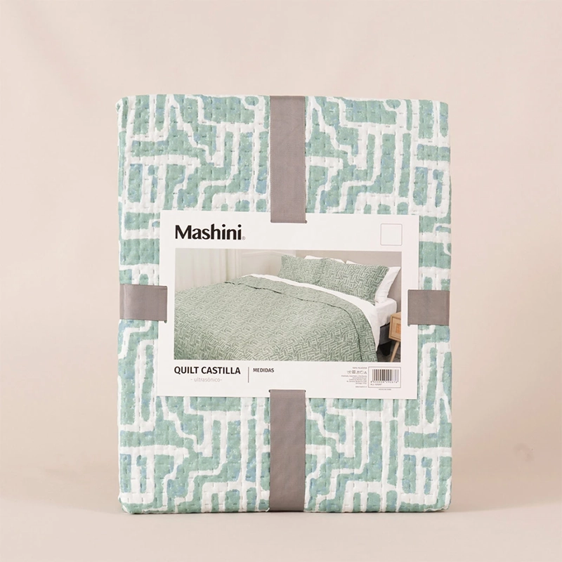 QUILT MASHINI CASTILLA ESTAMPADO 2 PLAZAS ABSTRAC - 4