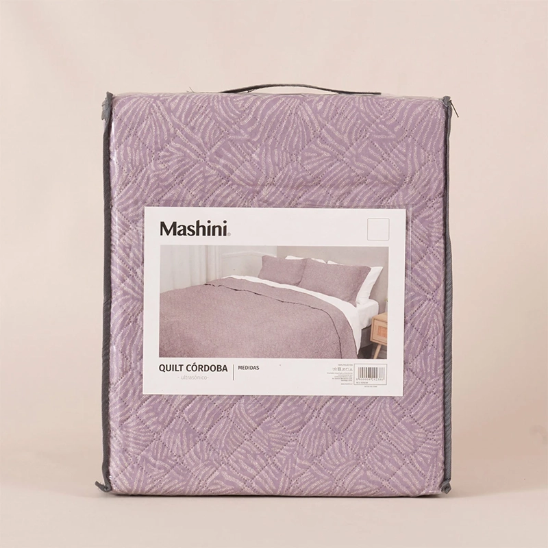 QUILT MASHINI CORDOBA ESTAMPADO 2 PLAZAS LOTO - 4