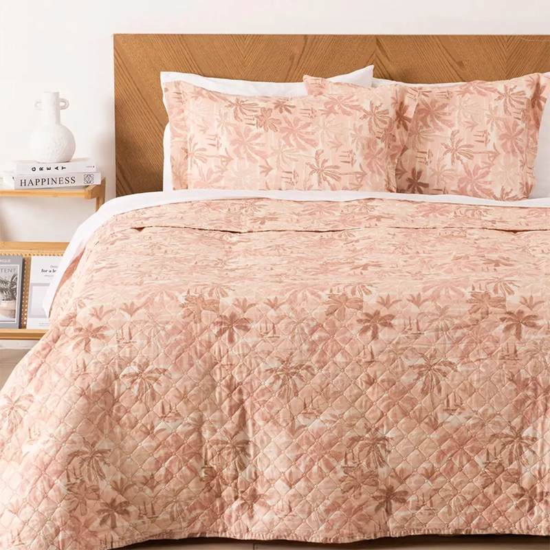 QUILT MASHINI CORDOBA ESTAMPADO KING PALMERA