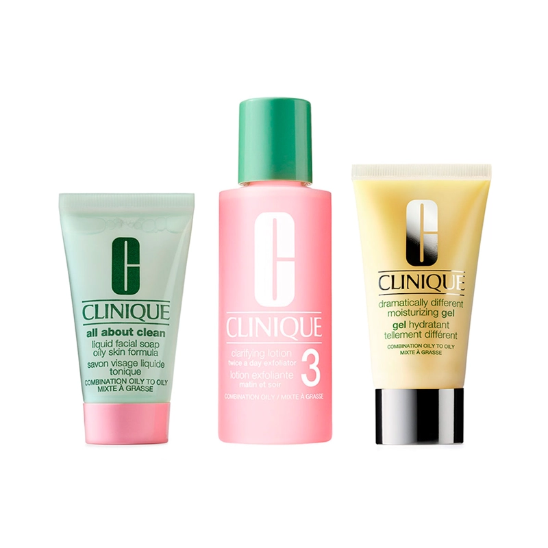 SET TRATAMIENTO CLINIQUE 3 STEP MINI 60ML+30ML+50ML