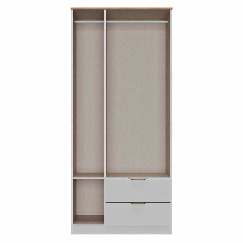 CLOSET ROCA MILÁN 3 PUERTAS 2 CAJONES BLANCO - 4