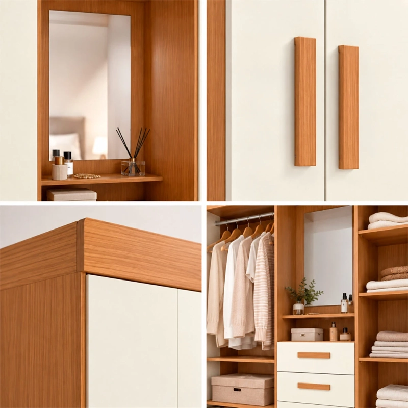 CLOSET ROCA GOIAS 5 PUERTAS 3 CAJONES BLANCO - 9