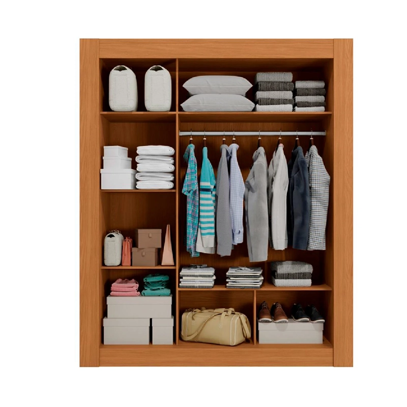 CLOSET ROCA MACHADO ESPEJO 3 PUERTAS CAFÉ - 3