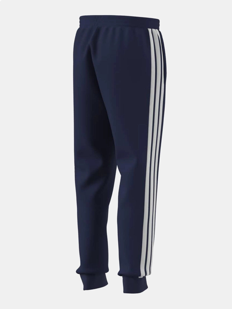PANTALÓN DE BUZO HOMBRE ADIDAS ESSENTIALS 3 TIRAS AZUL MARINO - 6