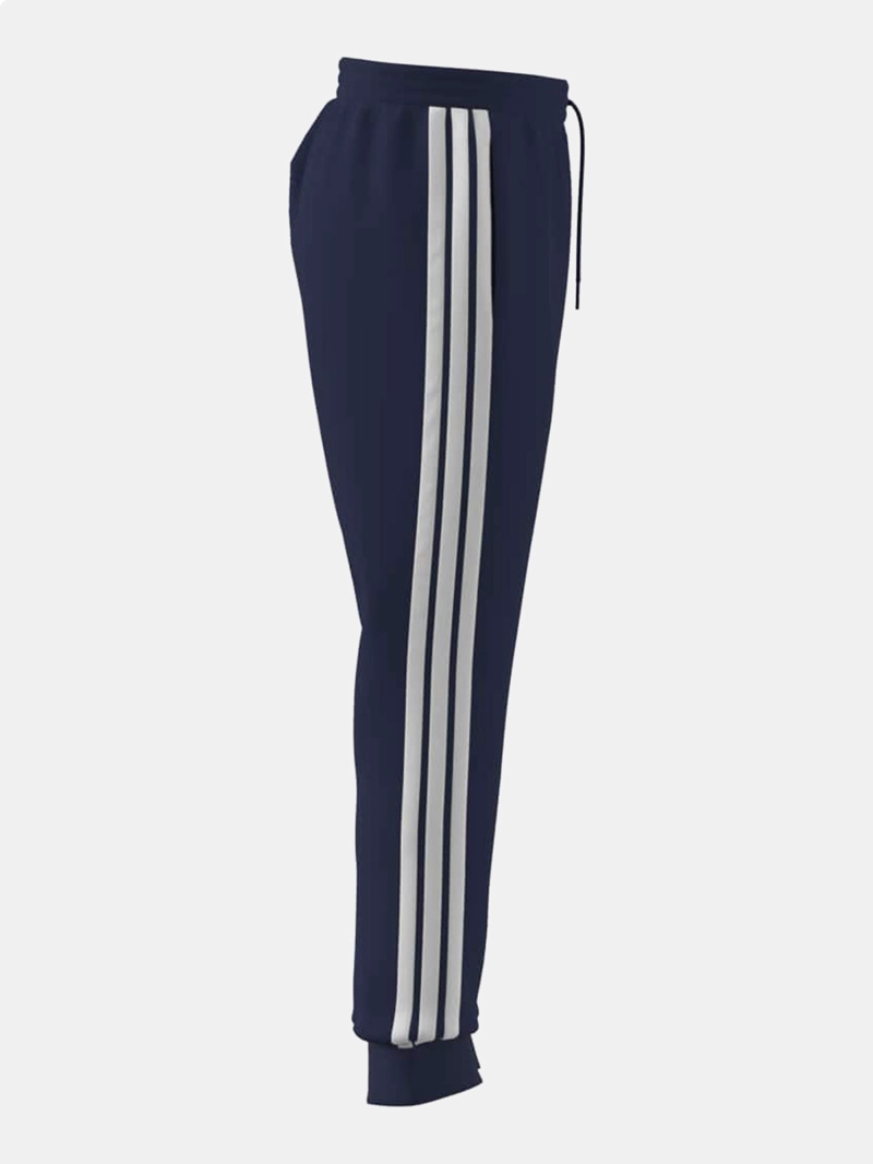 PANTALÓN DE BUZO HOMBRE ADIDAS ESSENTIALS 3 TIRAS AZUL MARINO - 7
